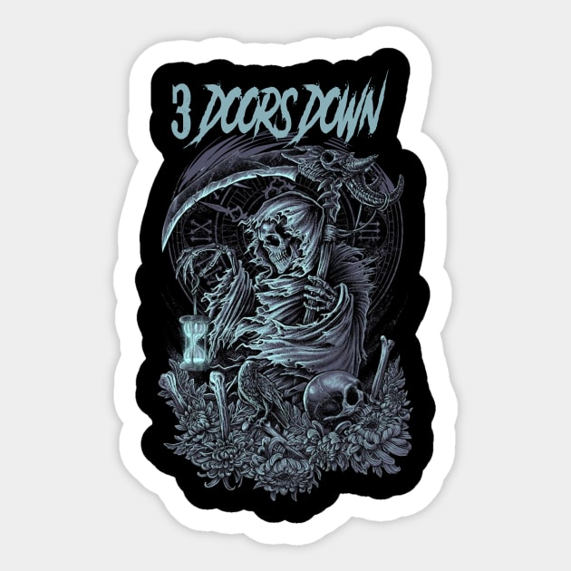 3 DOORS DOWN BAND DESIGN Sticker by TatangWolf